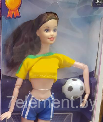 Детская кукла Барби футболистка, Barbie Soccer Game 6688-В, детский игровой набор кукол для девочек - фото 2 - id-p218603606
