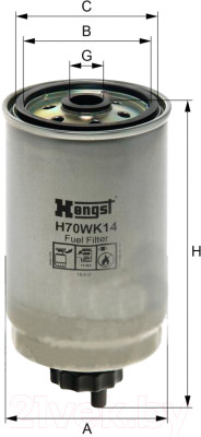 Топливный фильтр Hengst H70WK14 - фото 1 - id-p218598564