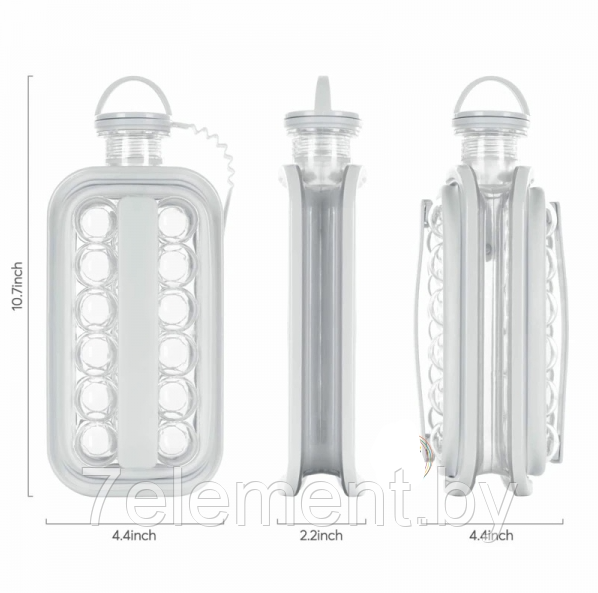 Форма для льда TV-123, бутылка для приготовления льда Ice Cube, контейнер для охлаждения напитков - фото 2 - id-p218603628