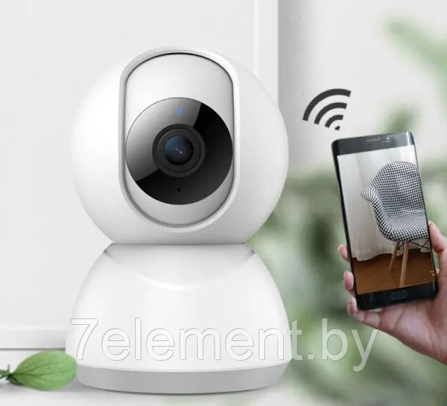 Беспроводная камера внутреннего видеонаблюдения Y13A-ZY, WiFi видеокамера поворотная, портативная видеоняня - фото 2 - id-p218603630