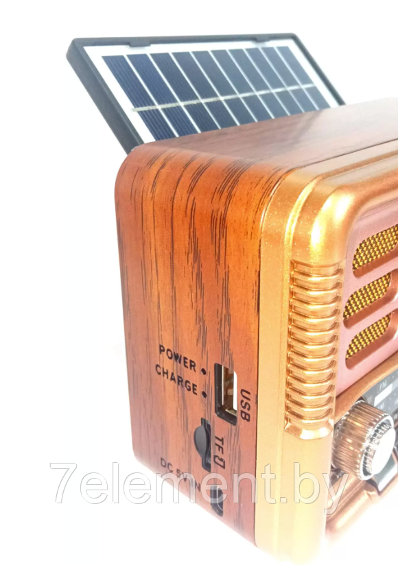 Портативный радиоприемник Golon RX-BT6061S Solar Power. Мощный беспроводной приёмник, акустическая система - фото 4 - id-p218603633