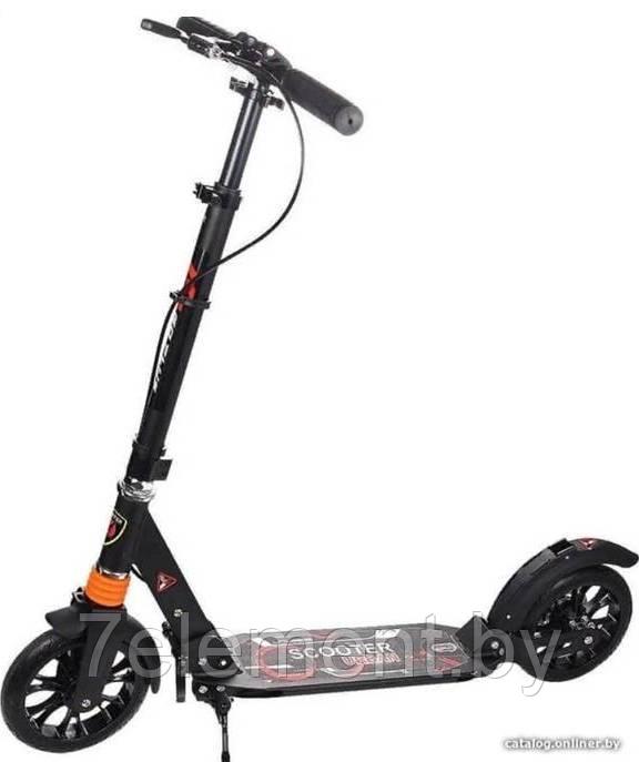 Самокат двухколесный Urban Scooter 116D с дисковым тормозом и 2 амортизаторами - фото 2 - id-p218601693