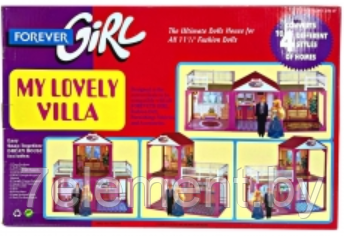 Домик для кукол 4 варианта сборки, 6682А игровой кукольный набор для девочек My Lovely Villa Барби Barbie - фото 1 - id-p218602646