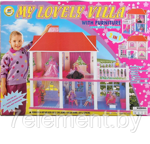Домик для кукол 6980, игровой кукольный набор для девочек, игрушечный дом куклы Барби Barbie - фото 2 - id-p218602647