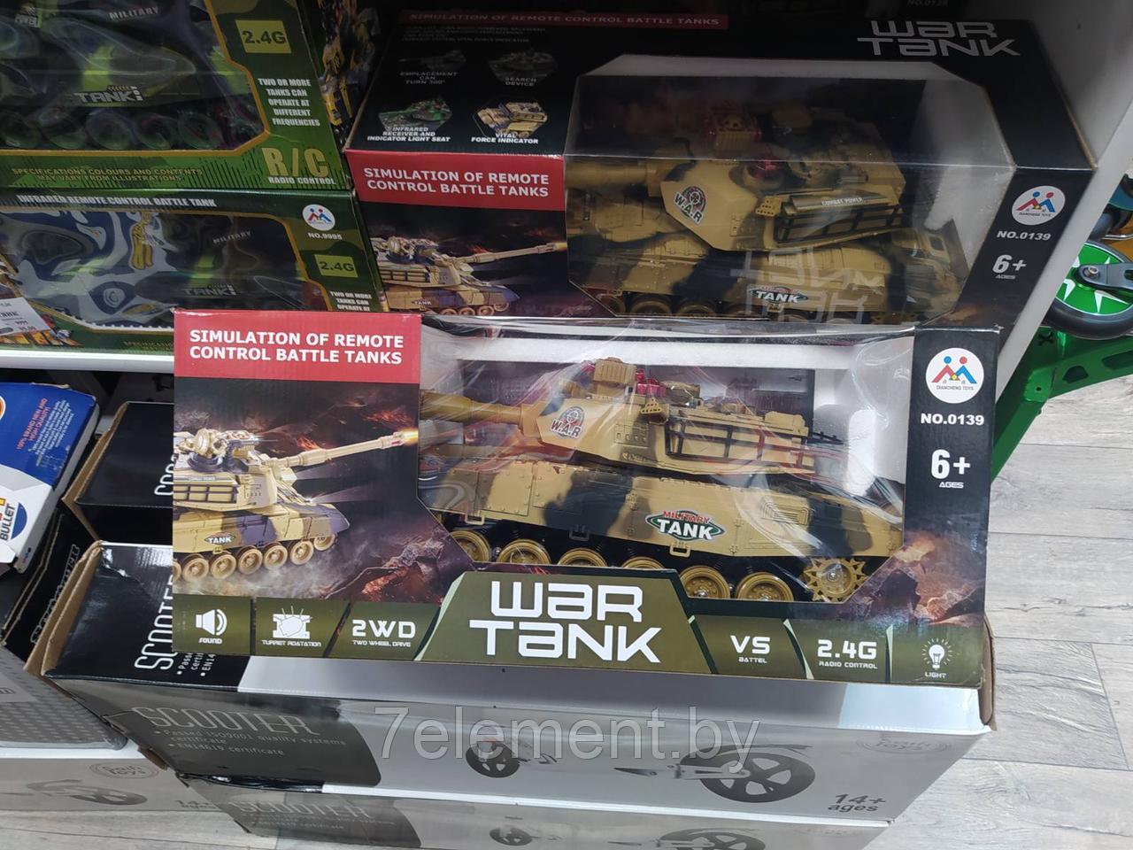 Игрушечный танк на радиоуправлении 139, игрушка радиоуправляемая на пульте управления военная техника - фото 2 - id-p218602652