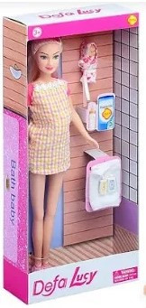 Беременная кукла с малышом и аксессуарами Defa Lucy 8357, детский игровой набор кукол для девочки - фото 2 - id-p218602663