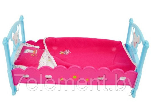 Детская игрушечная кроватка для кукол B-01, игрушка, игровой набор для девочек, аксессуары - фото 2 - id-p218602679