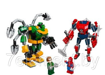 Детский конструктор 1020 битва роботов, человек паук против доктора осьминога, аналог лего lego spiderman - фото 4 - id-p218602725