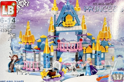 Детский конструктор для девочек Холодное сердце ледяной замок Эльзы frozen LB2105, аналог лего lego 433 детали - фото 1 - id-p218603738