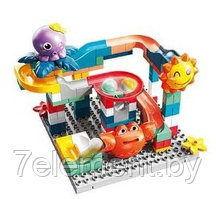 Детский конструктор крупные детали Горка Краб 10042 для детей, аналог лего, игрушка для малышей