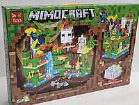 Детский конструктор Minecraft Лесная пещера Майнкрафт GT-108 серия my world аналог лего lego LED, 330 деталей