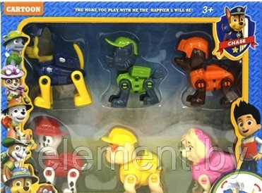 Детский набор спасателей Щенячий патруль Paw Patrol, игровой набор фигурки герои G2003 - фото 1 - id-p218602775