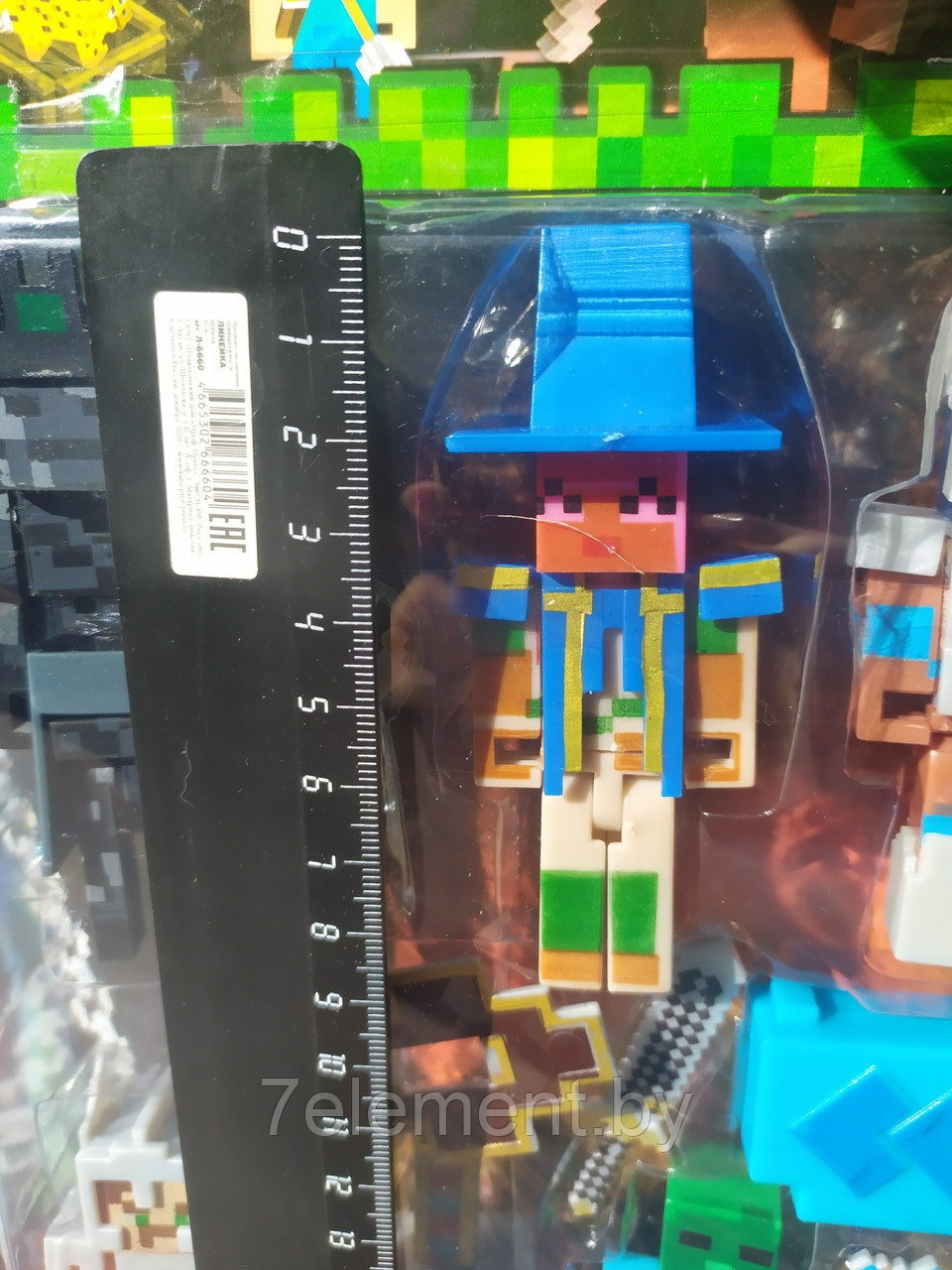 Набор фигурок Майнкрафт Minecraft герои человечки с оружием для конструктора аналог лего my world - фото 4 - id-p218601903
