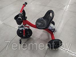 Велосипед детский Малютка трёхколёсный красный с корзинкой для детей малышей, беговел для самых маленьких