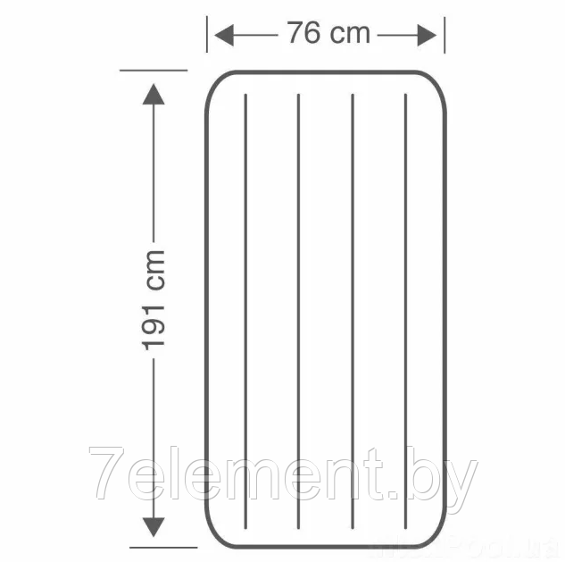 Надувной матрас Intex Classic Downy 64756 - фото 2 - id-p218602910