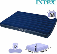 Надувной матрас Intex 64758 Classic Downy 137x191x25 см