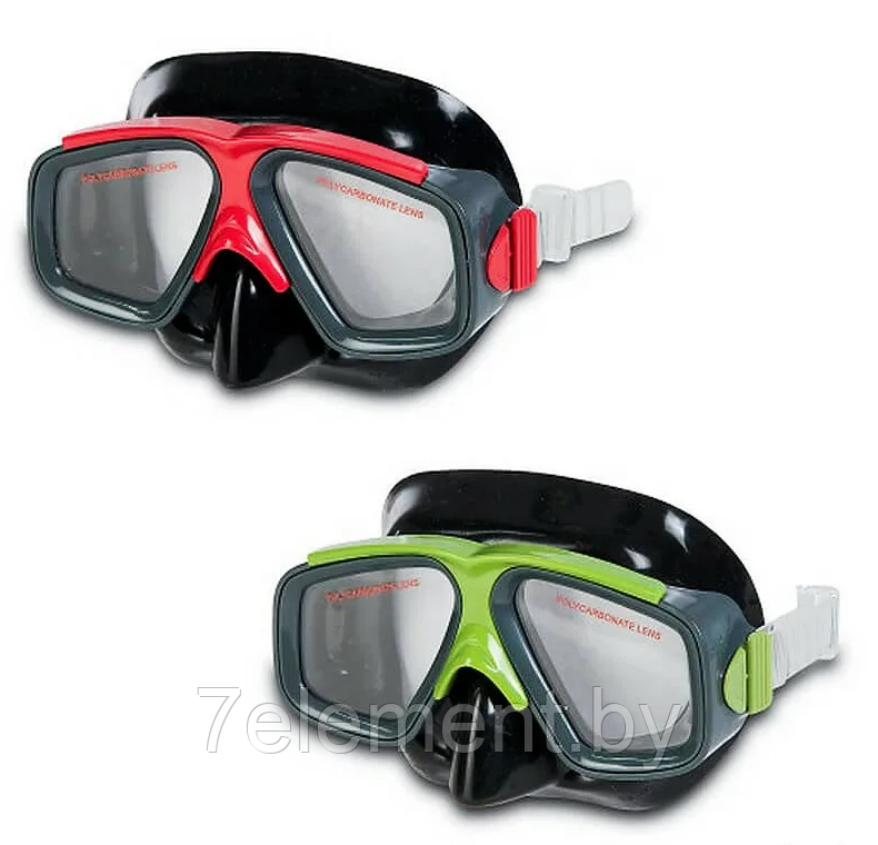Детские очки для плавания , маска для купания Surf Rider Intex 55975, плавательные аксессуары для детей - фото 1 - id-p218602970