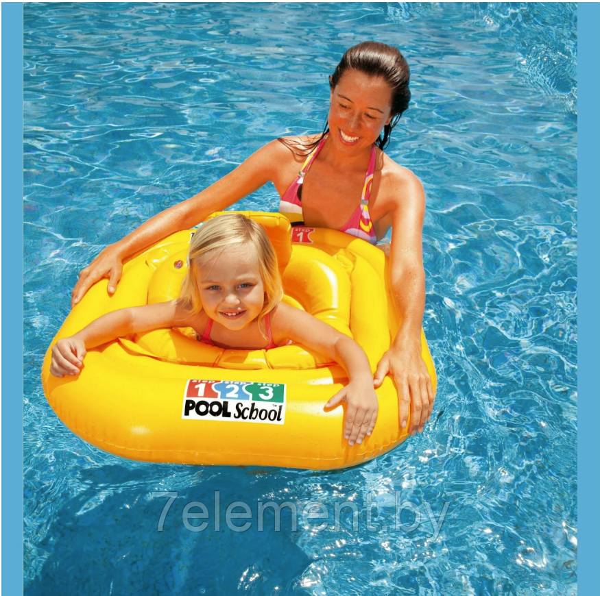 Детский надувной круг ходунки для плавания с трусиками Intex Deluxe Baby Float 56587 для купания детей интекс - фото 4 - id-p218602977