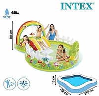 Детский надувной водный игровой центр Мой сад INTEX,интекс 57154NP плавательный для игры купания детей малышей