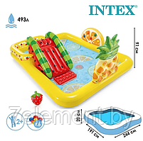 Детский надувной водный игровой центр Фрукты INTEX,интекс 57158NP плавательный для игры купания детей малышей