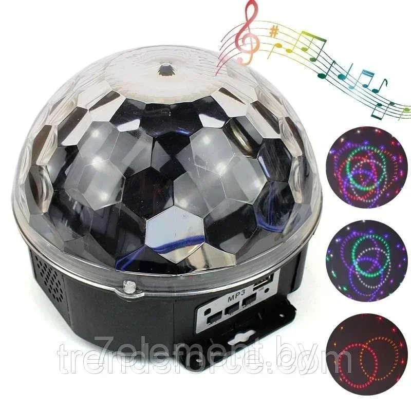 Светодиодный диско-шар LED Magic Ball Bluetooth MP - фото 2 - id-p218602140