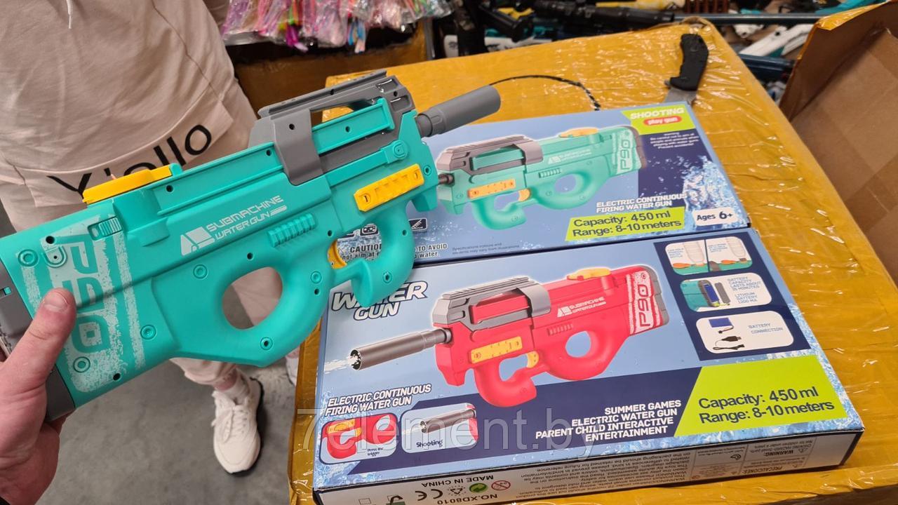 Детский водный пистолет высокого качества на аккумуляторе(2 цвета) для игры детей подростков мальчиков девочек - фото 3 - id-p218603040