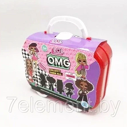 Детский игровой набор кукла ЛОЛ с аксесуарами в чемодане LOL Surprise, детские игрушки для девочек - фото 1 - id-p218602143