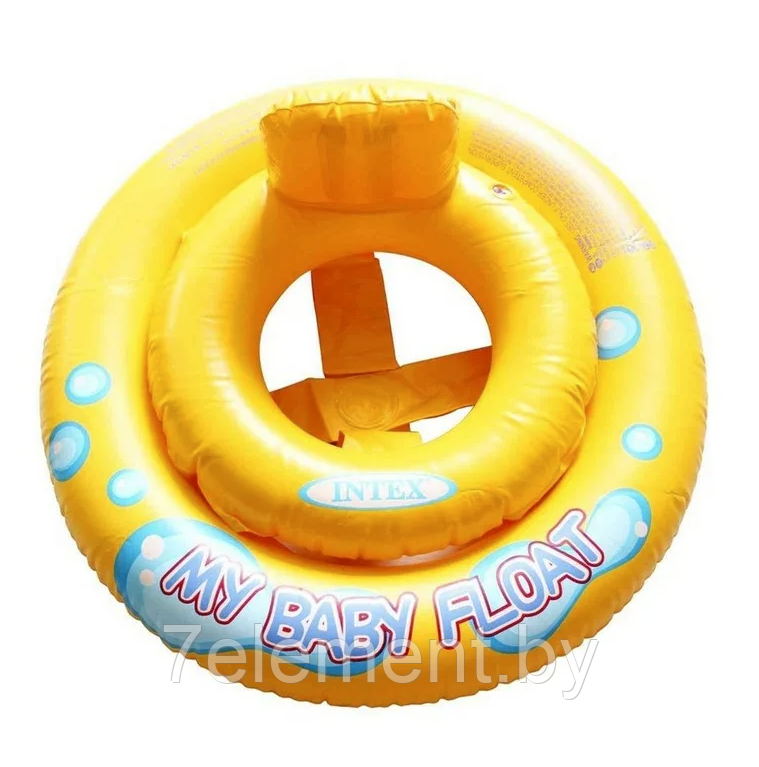 Детский надувной круг с сиденьем Интекс INTEX My baby плавательный для купания плавания детей малышей 59574NP - фото 1 - id-p218603056
