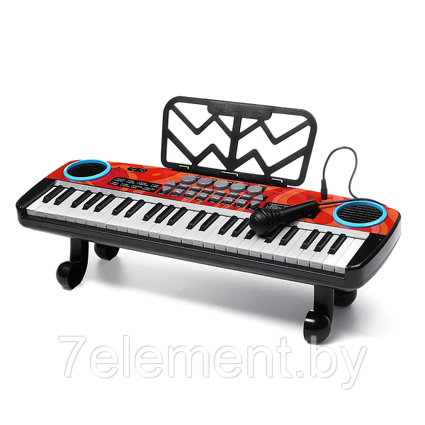 Синтезатор детский с микрофоном 49 клавиш с микрофоном - фото 1 - id-p218602152