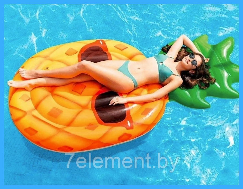 Надувной матрас Веселый ананас для детей взрослых 58790EU INTEX плавательный Интекс для купания плавания - фото 2 - id-p218603066