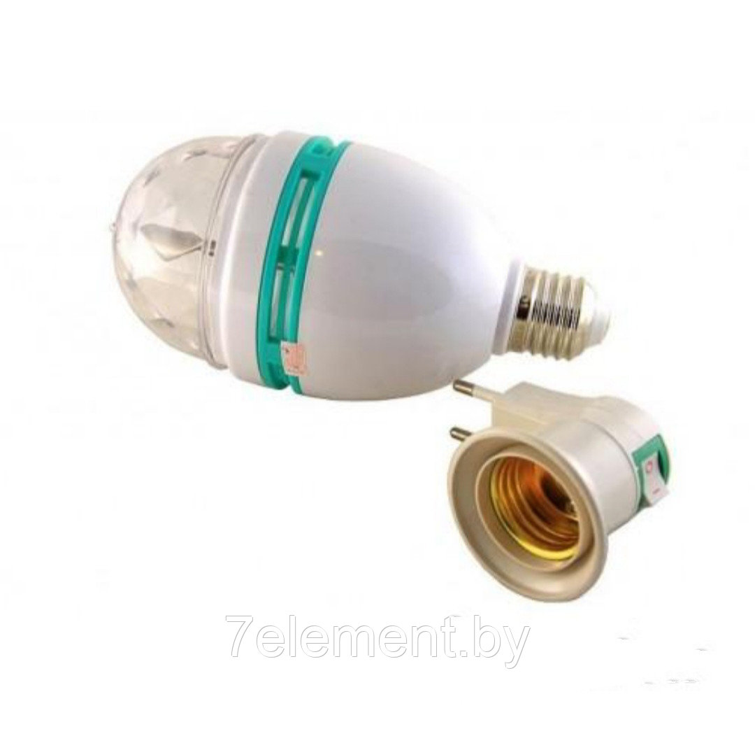 Вращающаяся диско-лампа LY-399 LED FULL COLOR - фото 2 - id-p218602171