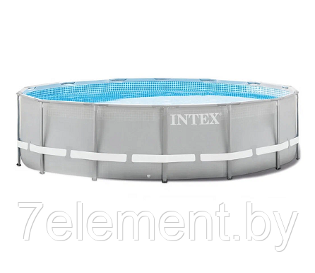 Каркасный бассейн Prism Frame круглый , интекс intex 26712NP плавательный для купания плавания семьи - фото 1 - id-p218603078