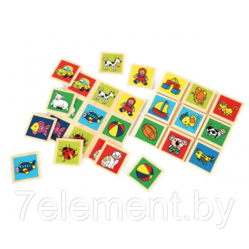 Детский игровой набор Лото Бинго для самых маленьких, детская развивающая игра в лото Bingo для малышей - фото 2 - id-p218603113