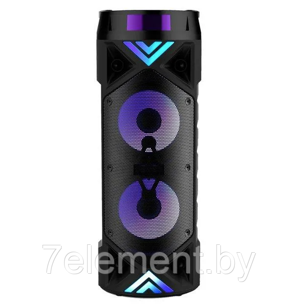 Портативная колонка BT SPEAKER ZQS-6201 Беспроводная акустическая с микрофоном и пультом, с подсветкой и радио - фото 5 - id-p218603121