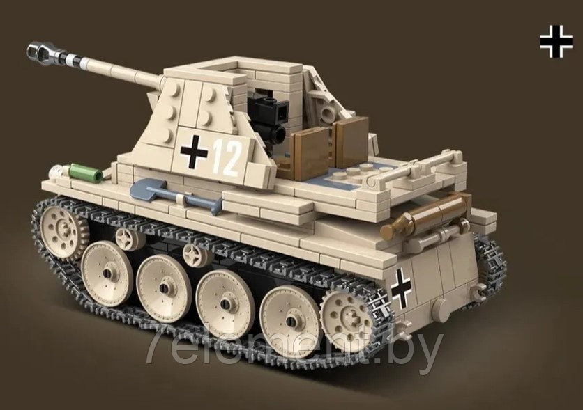 Детский конструктор Военный танк 100083, военная техника серия аналог лего lego Тяжелый танк - фото 2 - id-p218602262