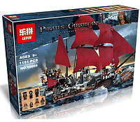 Детский конструктор Пираты Карибского моря, корабль Месть Королевы Анны, серия сити cities аналог лего lego