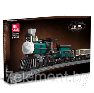Детский конструктор паровоз поезд 59001, аналог лего lego сити железная дорога паровозик игрушка - фото 2 - id-p218602292