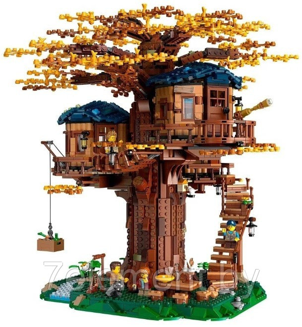Детский конструктор Minecraft Майнкрафт Дом на дереве крепость 11364 серия my world блочный аналог лего lego - фото 3 - id-p218602312