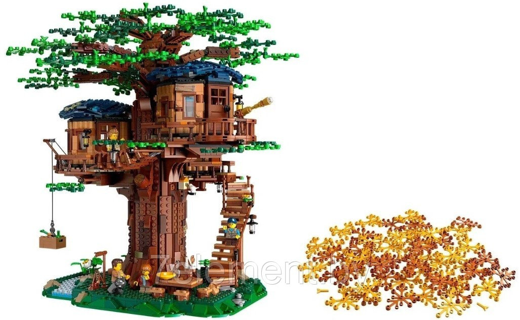 Детский конструктор Minecraft Майнкрафт Дом на дереве крепость 11364 серия my world блочный аналог лего lego - фото 4 - id-p218602312