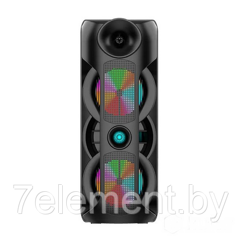 Портативная колонка BT Speaker ZQS 8202A Мощная беспроводная акустическая система. Микрофон, пульт, подсветка - фото 3 - id-p218603243