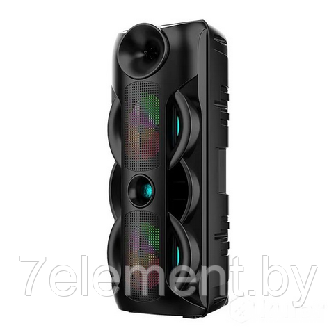 Портативная колонка BT Speaker ZQS 8202A Мощная беспроводная акустическая система. Микрофон, пульт, подсветка - фото 6 - id-p218603243