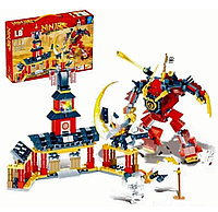 Детский конструктор Ninjago Ниндзяго робот самурай храм LB329 аналог lego лего серия Ninja крепость