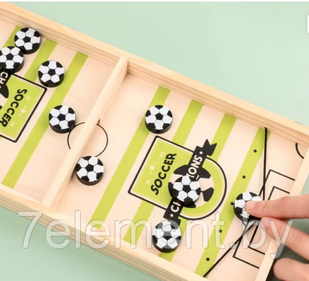 Детская настольная игра футбол вышибашки Sling puck для детей всей семьи, настолка настольные игры игрушки - фото 4 - id-p218602421