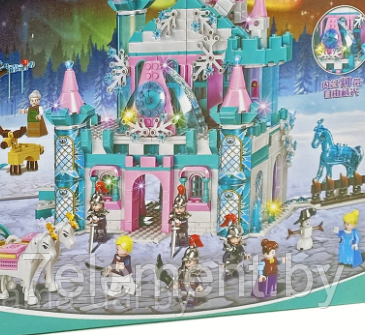Детский конструктор Kazi 4в1 Замок сказочной принцессы KY98712 аналог лего lego дом Disney Princess - фото 2 - id-p218603299