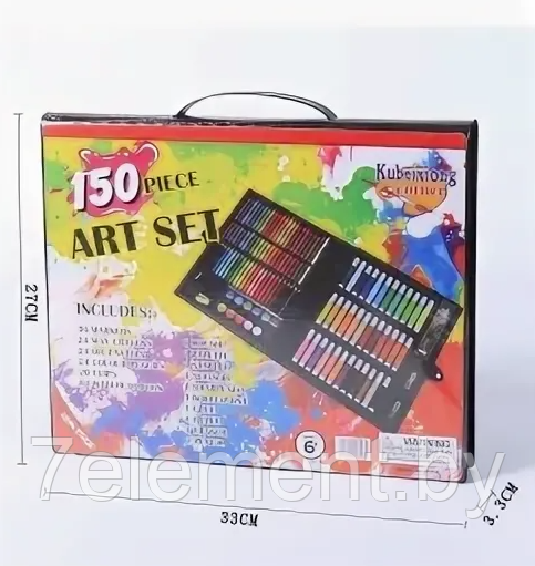 Детский набор для творчества юного художника, набор 150 предметов, детский набор для рисования - фото 3 - id-p218603377