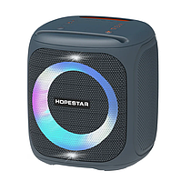 Портативная колонка Hopestar party 100, беспроводная акустическая bluetooth система, беспроводной микрофон