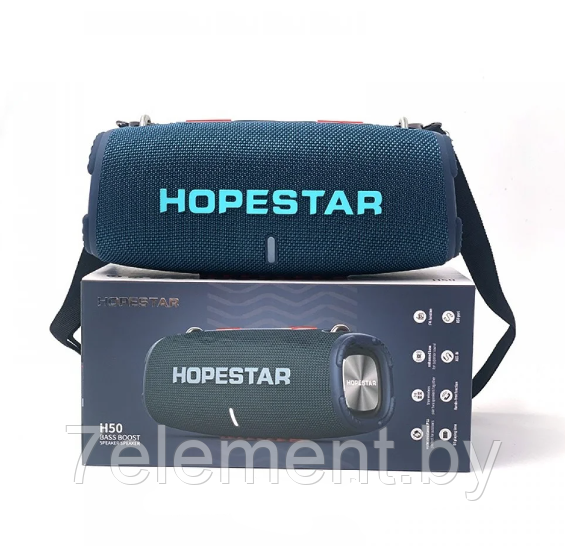 Портативная колонка Hopestar H50. Мощная беспроводная bluetooth акустическая система блютуз, аналог JBL - фото 2 - id-p218603402
