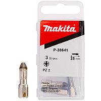 Бита крестообразная PZ2 25 мм C-form (3 шт) MAKITA (P-38641)