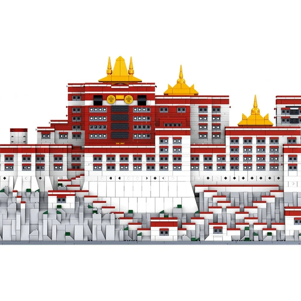 Конструктор QL0960 ZHEGAO Дворец Портала в Тибете Китай Архитектура 3649 деталей - фото 6 - id-p218603991