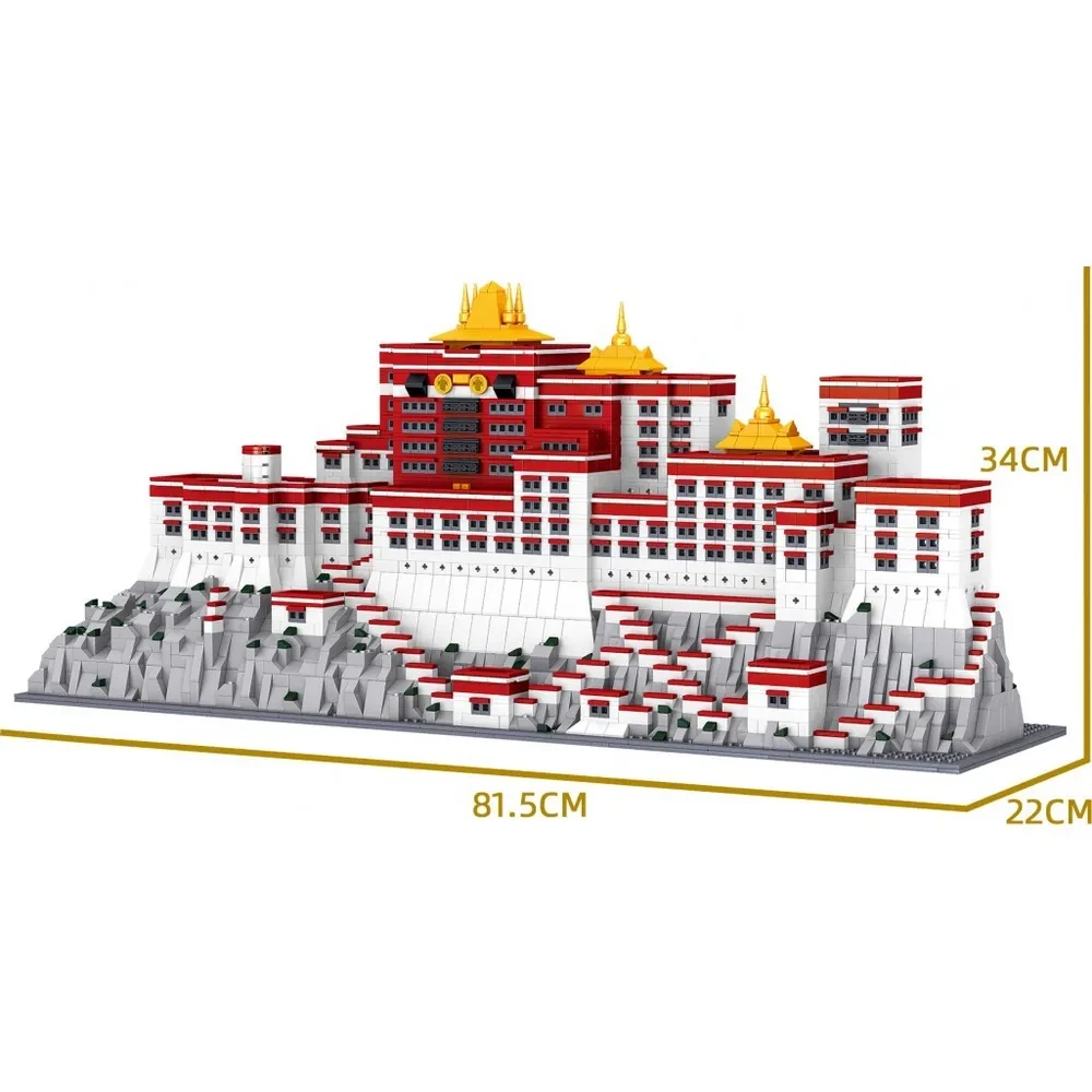 Конструктор QL0960 ZHEGAO Дворец Портала в Тибете Китай Архитектура 3649 деталей - фото 2 - id-p218603991